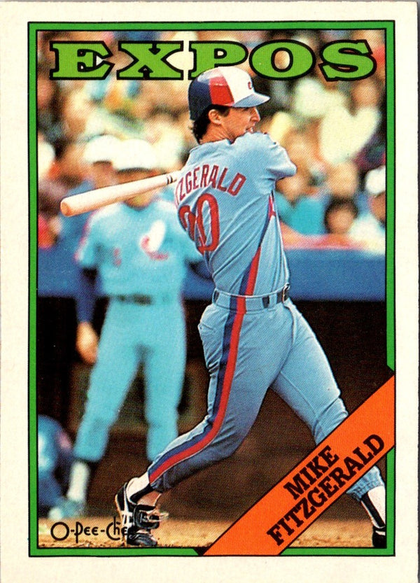 1988 O-Pee-Chee Mike Fitzgerald #386