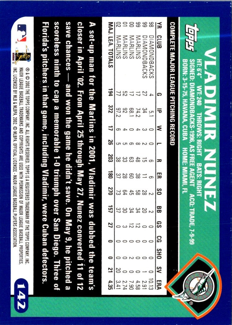 2003 Topps Vladimir Nunez