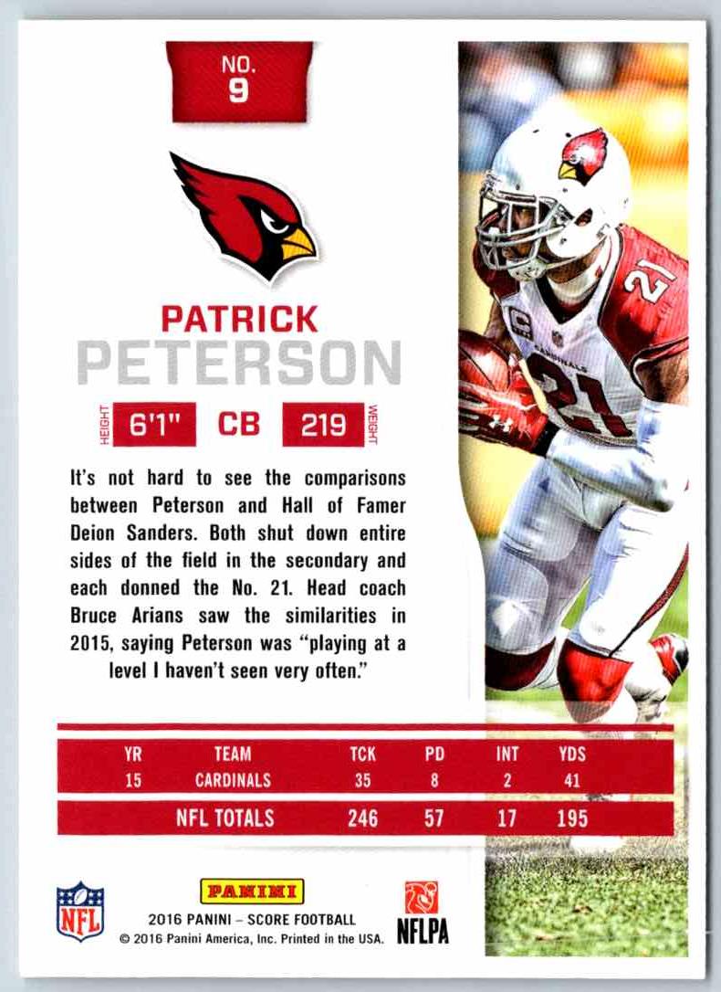 2016 Score Patrick Peterson