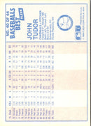 1986 Fleer Baseball's Best Sluggers vs. Pitchers John Tudor