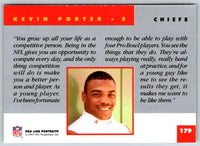 1991 Pro Line Portraits Kevin Porter #179