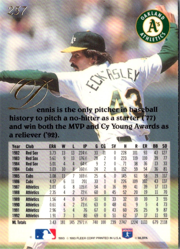 1993 Flair Dennis Eckersley