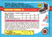1991 O-Pee-Chee Kevin Todd #400 Rookie