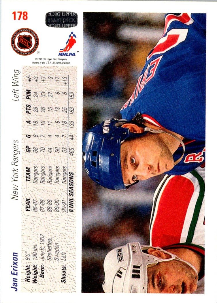 1991 Upper Deck French Jan Erixon