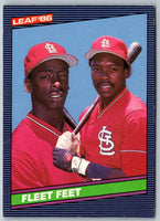 1986 Leaf Fleet Feet (Willie McGee/Vince Coleman) #225