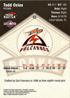 1999 Team Best Todd Ozias #63