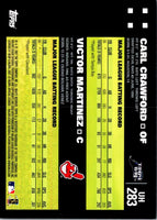 2007 Topps Updates & Highlights Red Back Carl Crawford/Victor Martinez #UH283