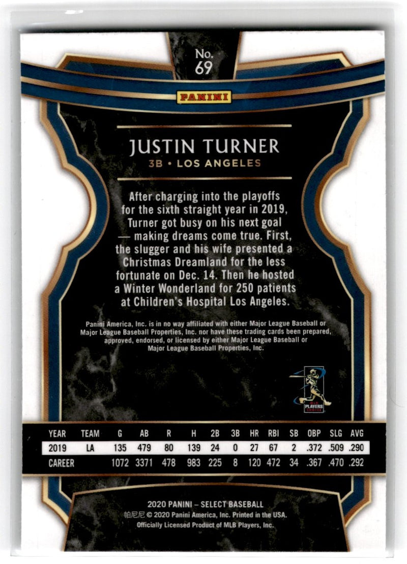 2020 Panini Select Justin Turner