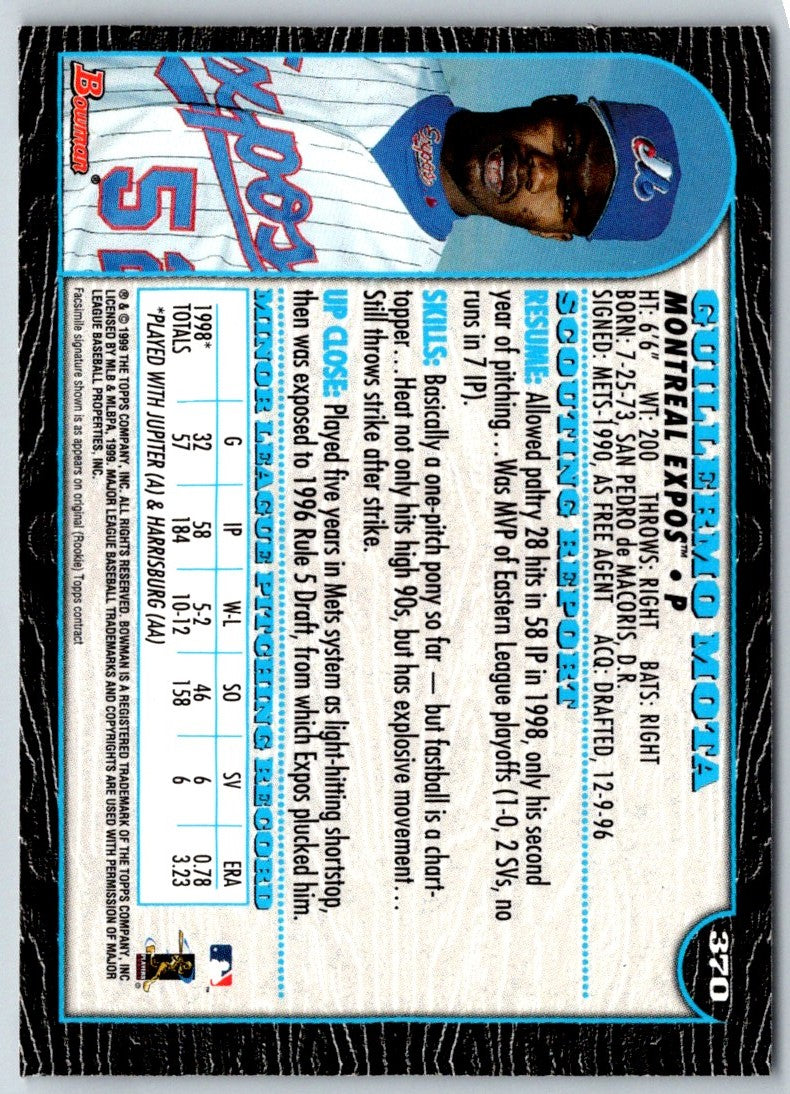 1999 Bowman Guillermo Mota