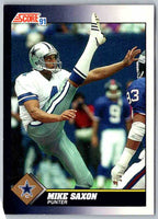 1991 Score Mike Saxon #508