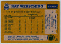 1982 Topps Ray Wersching #493
