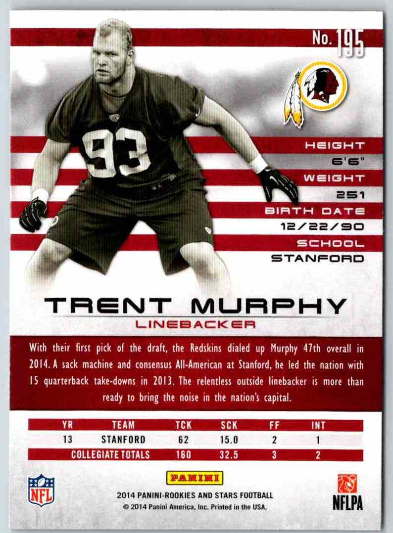 2014 Panini Rookies And Stars Trent Murphy