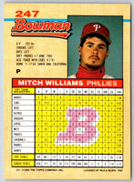 1992 Bowman Mitch Williams #247