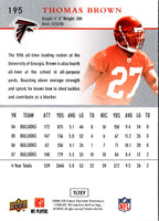 2008 Upper Deck First Edition Thomas Brown #195 Rookie