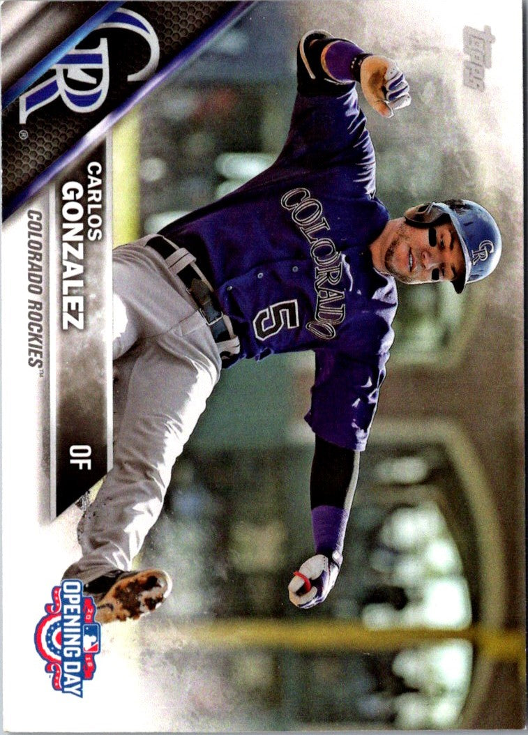 2016 Topps Opening Day Carlos Gonzalez