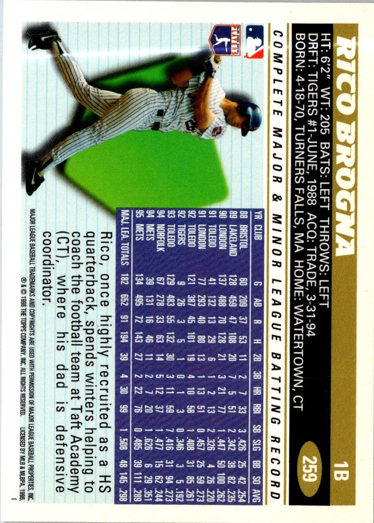 1996 Topps Rico Brogna