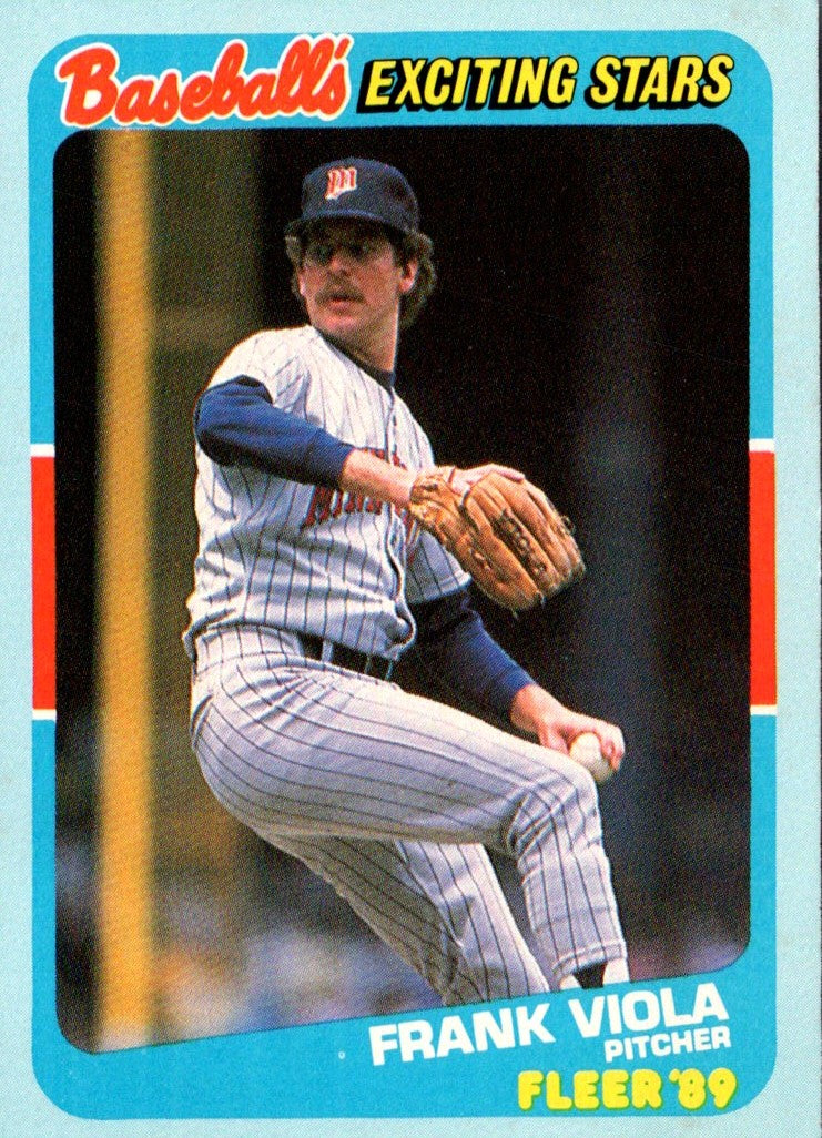 1989 Fleer Exciting Stars Frank Viola