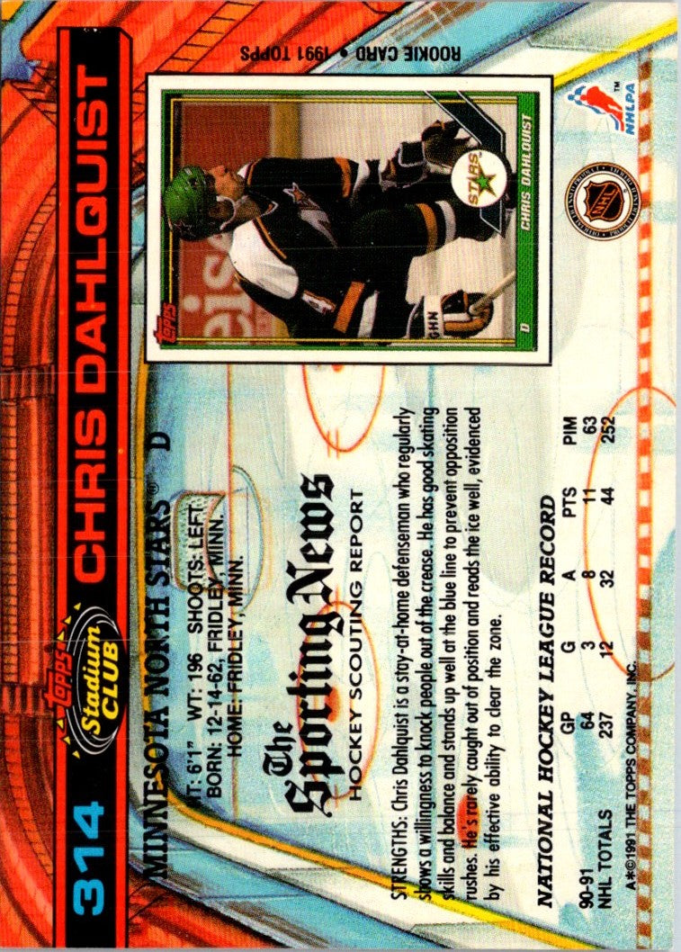 1991 Stadium Club Chris Dahlquist