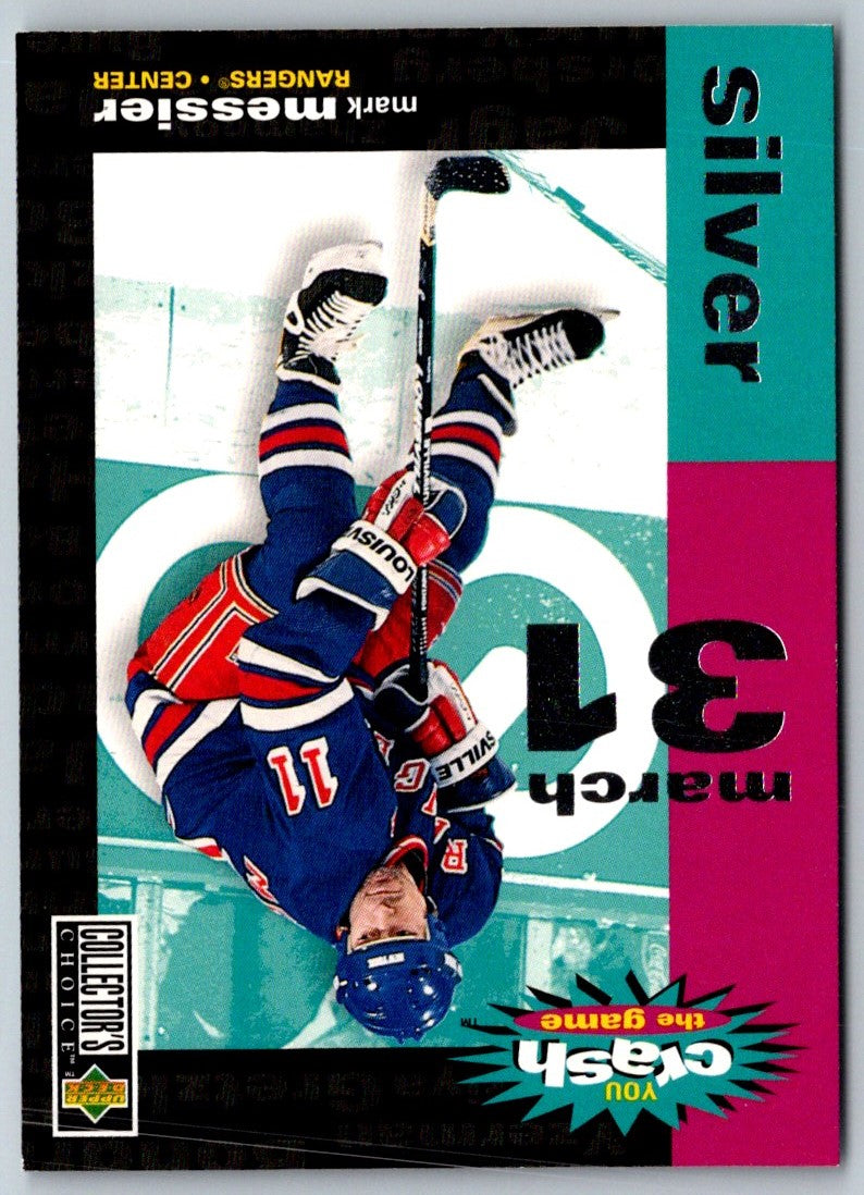 1995 Collector's Choice You Crash the Game Silver Bonus Mark Messier