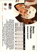 1991 Pro Set Barry Pederson