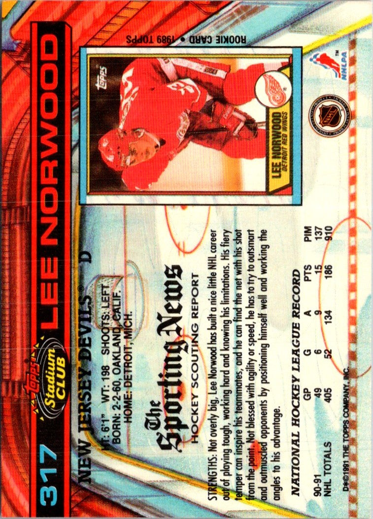 1991 Stadium Club Lee Norwood