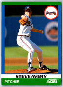 1991 Score 100 Rising Stars Steve Avery
