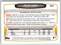 2013 Bowman Jin-De Jhang #BP23