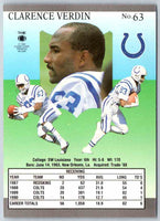 1991 Fleer Ultra Clarence Verdin #63