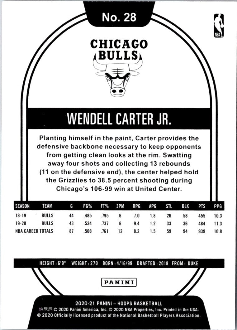 2019 Hoops Wendell Carter Jr.