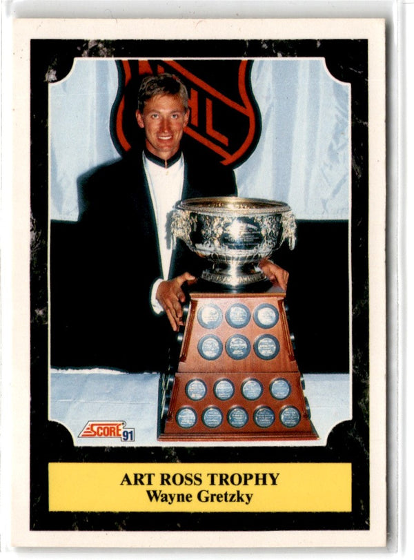 1991 Score Canadian Bilingual Wayne Gretzky (Art Ross Trophy) #317