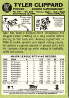 2016 Topps Heritage Red Backs Tyler Clippard #551