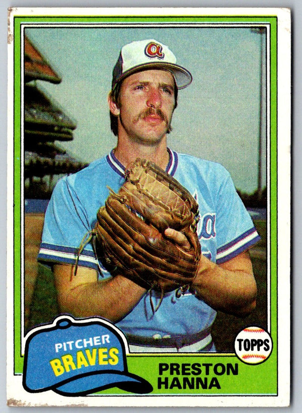 1981 Topps Preston Hanna #594