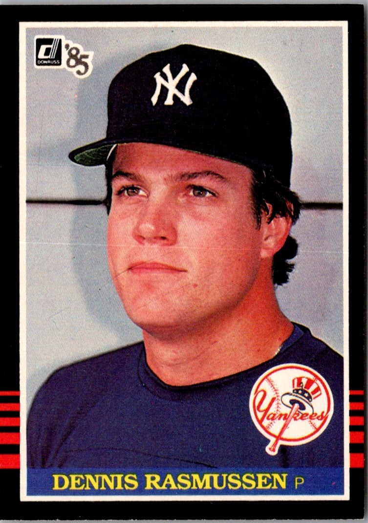 1985 Donruss Dennis Rasmussen