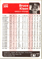 1985 Fleer Bruce Kison #306