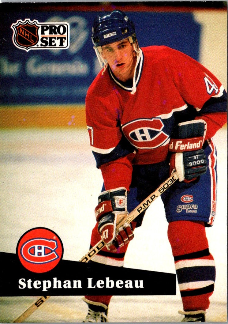 1991 Pro Set Stephan Lebeau