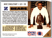 1992 Pro Set Power Mike Singletary #50