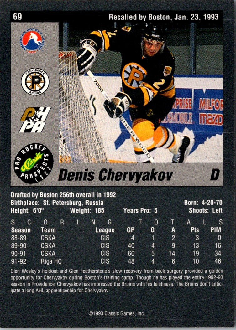 1993 Classic Pro Prospects Denis Chervyakov