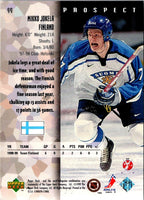 1998 Upper Deck Black Diamond Mikko Jokela #99 Rookie