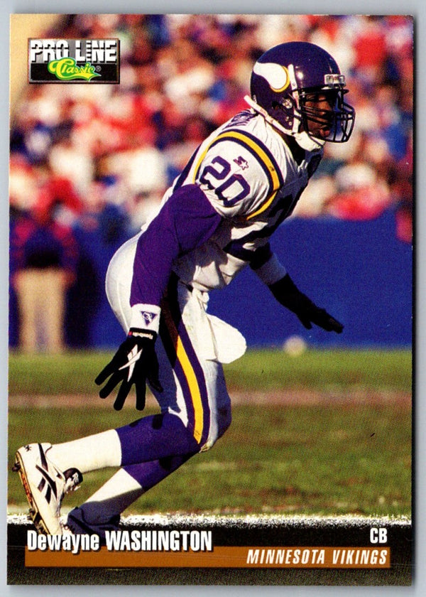 1995 Pro Line Dewayne Washington #102