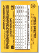 1986 Donruss Jeff Stone