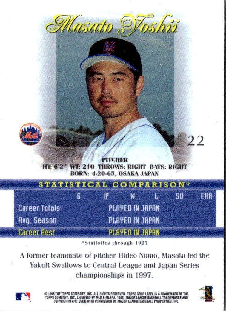 1997 Topps Hideo Nomo