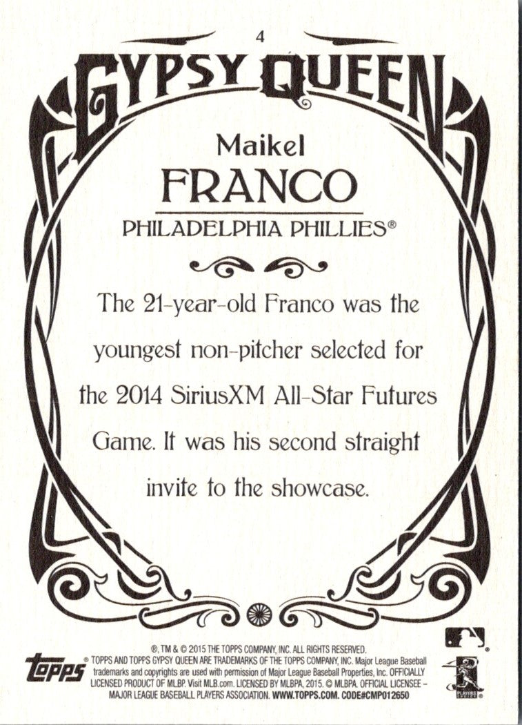 2015 Topps Gypsy Queen Maikel Franco