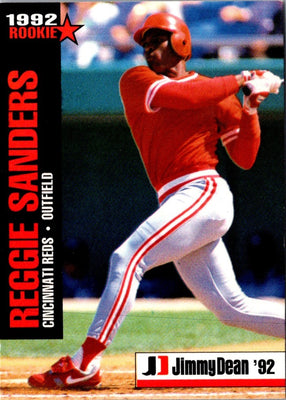 1992 Jimmy Dean Rookie Stars Reggie Sanders #5