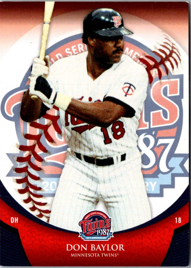 2007 Upper Deck 1987 World Series 20th Anniversary Don Baylor