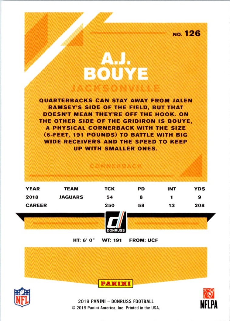 2019 Donruss A.J. Bouye