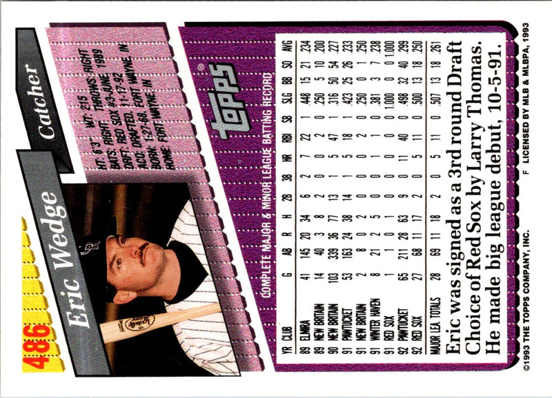 1993 Topps Gold Eric Wedge