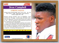 1991 Score Jesse Campbell #600