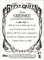 2015 Topps Gypsy Queen Zack Greinke #13