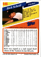 1993 Topps Gold Rich Scheid #646 Rookie