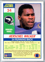 1990 Score Herschel Walker #34